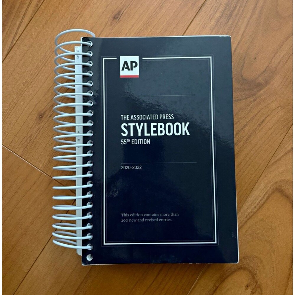 Associated Press AP Stylebook 55th Edition 2020-2022 Spiral Bound Style Guide